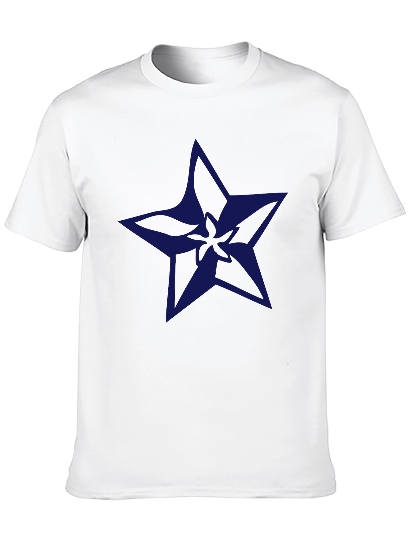Navy Star Graphic Black T-Shirt