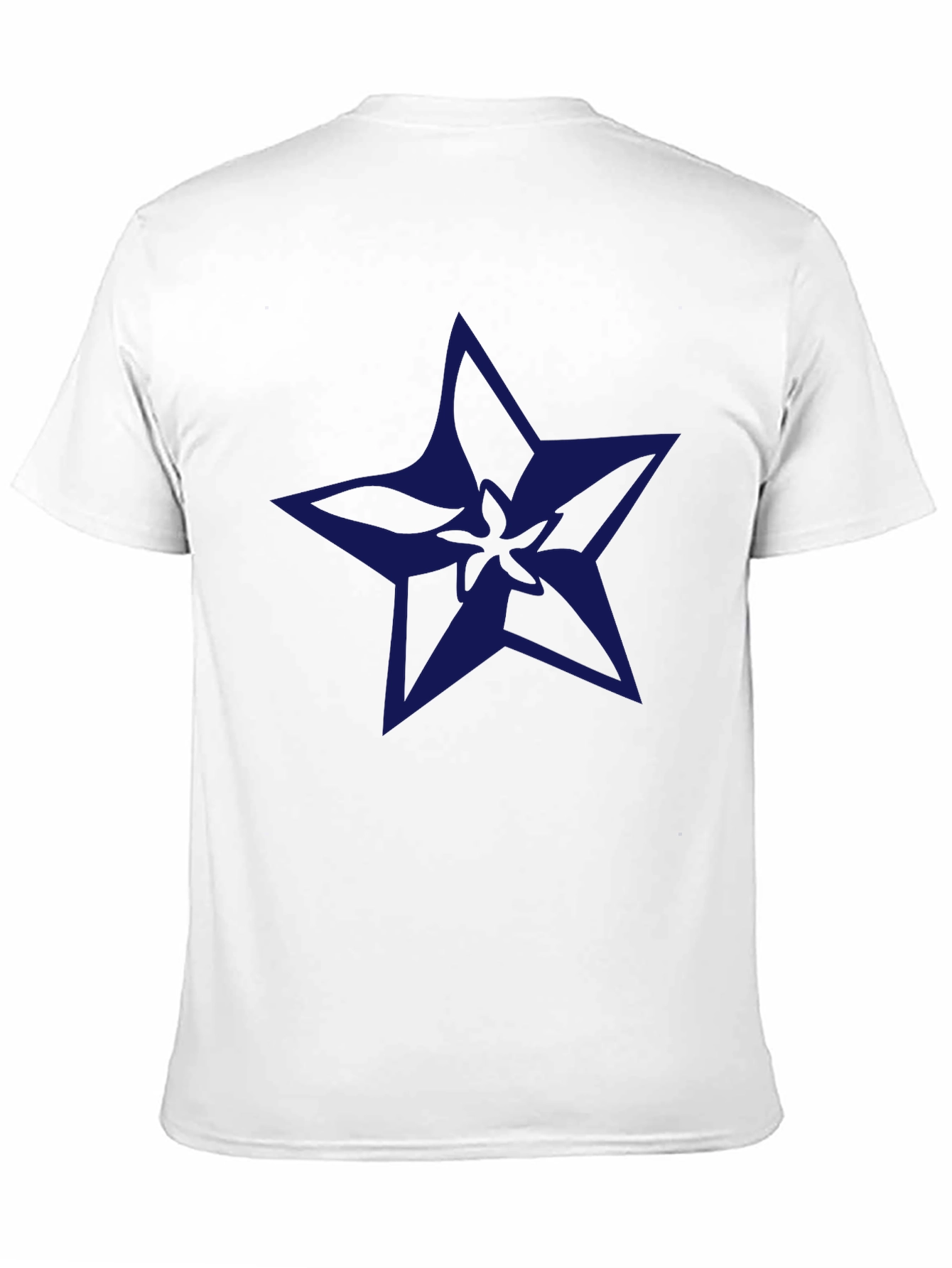 Navy Star Graphic Black T-Shirt