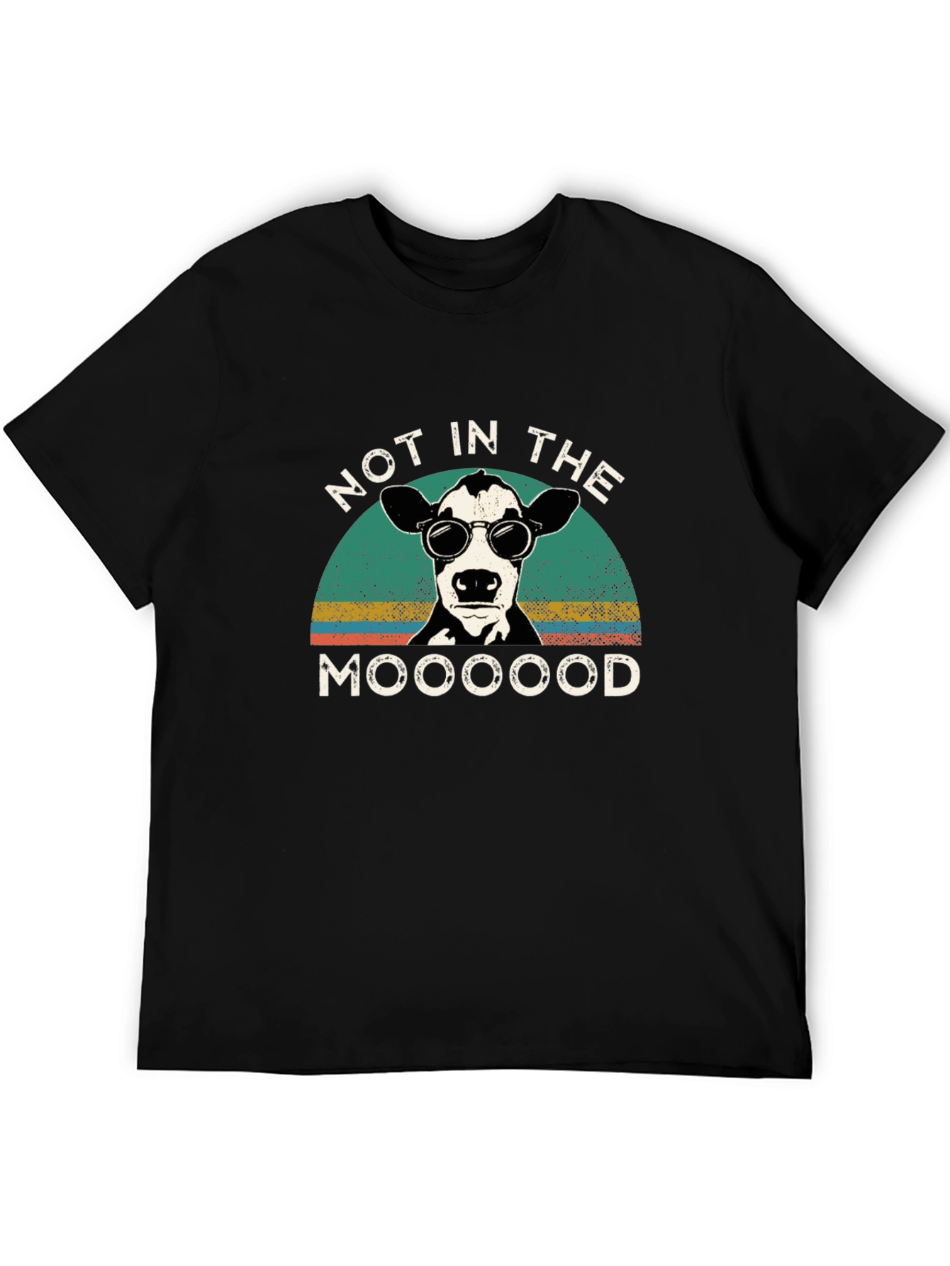 Not in the Mooood T-Shirt Cow Graphic Tee
