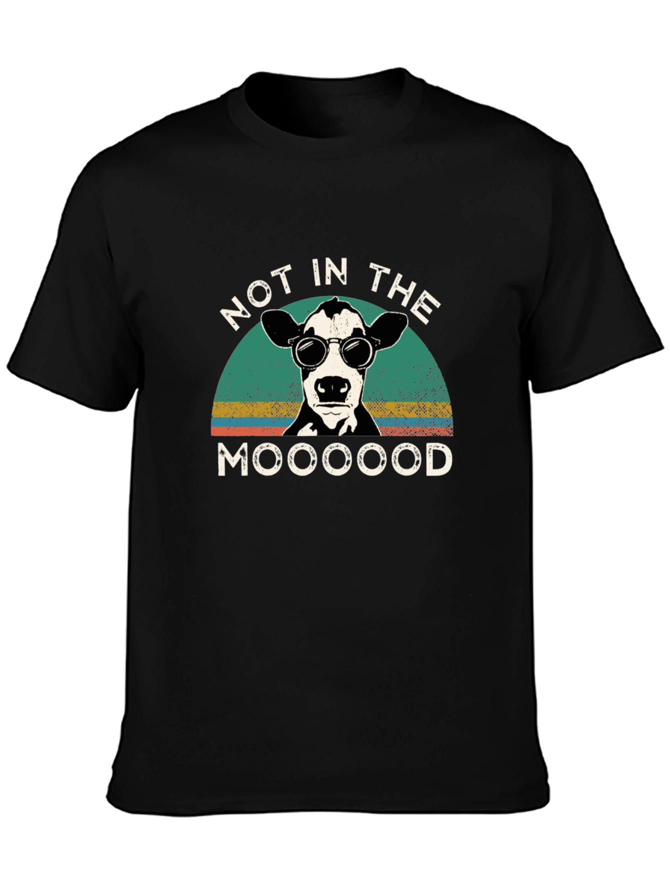 Not in the Mooood T-Shirt Cow Graphic Tee