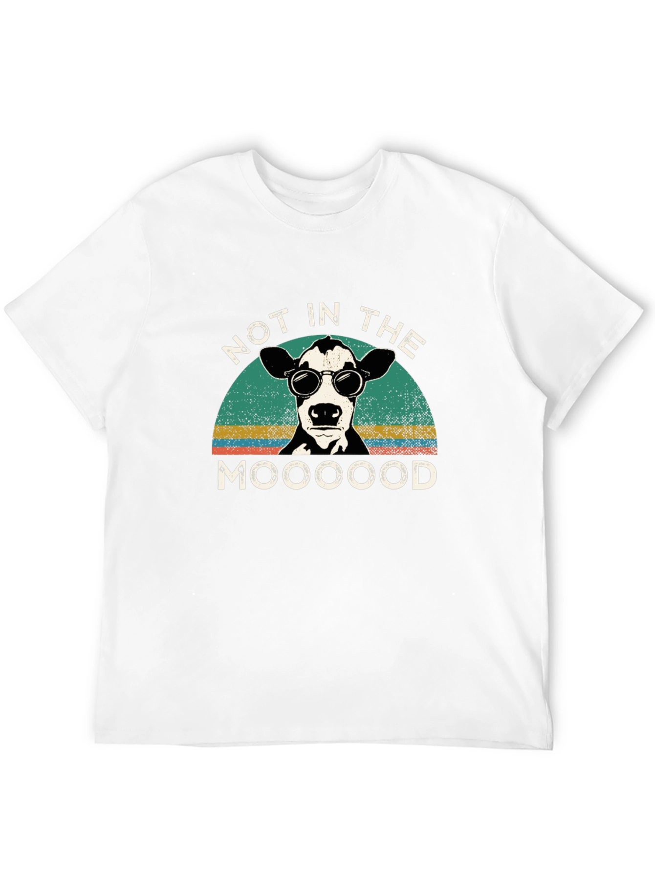 Not in the Mooood T-Shirt Cow Graphic Tee