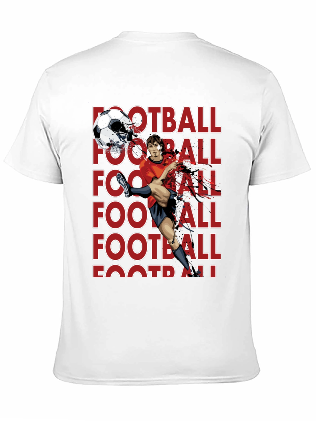 Football Player Graphic T-Shirt