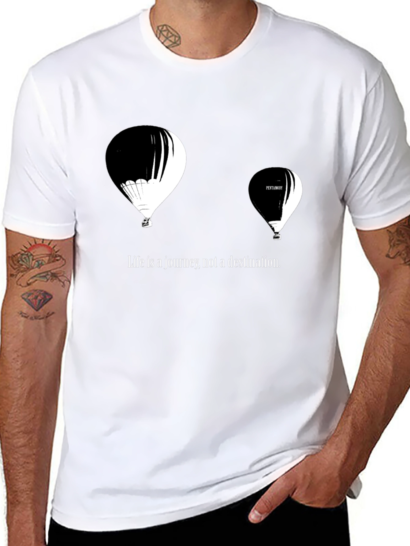 Journey Balloon Graphic T-Shirt - Lifes Adventure