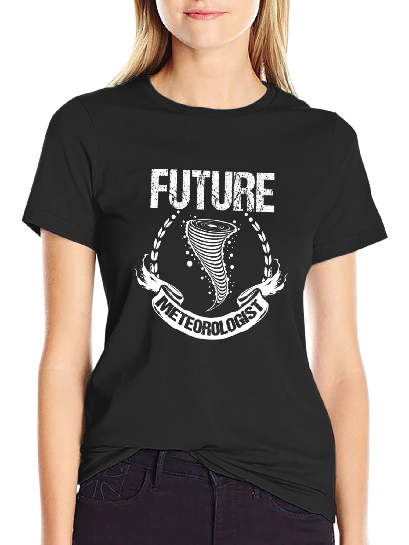 Future Meteorologist Black T-Shirt