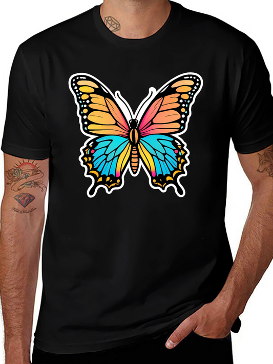 Butterfly Graphic Tee - Vibrant Colors