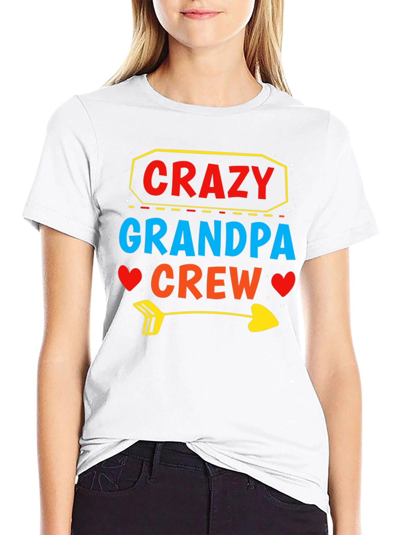 Crazy Grandpa Crew T-Shirt Funny Grandpa Tee