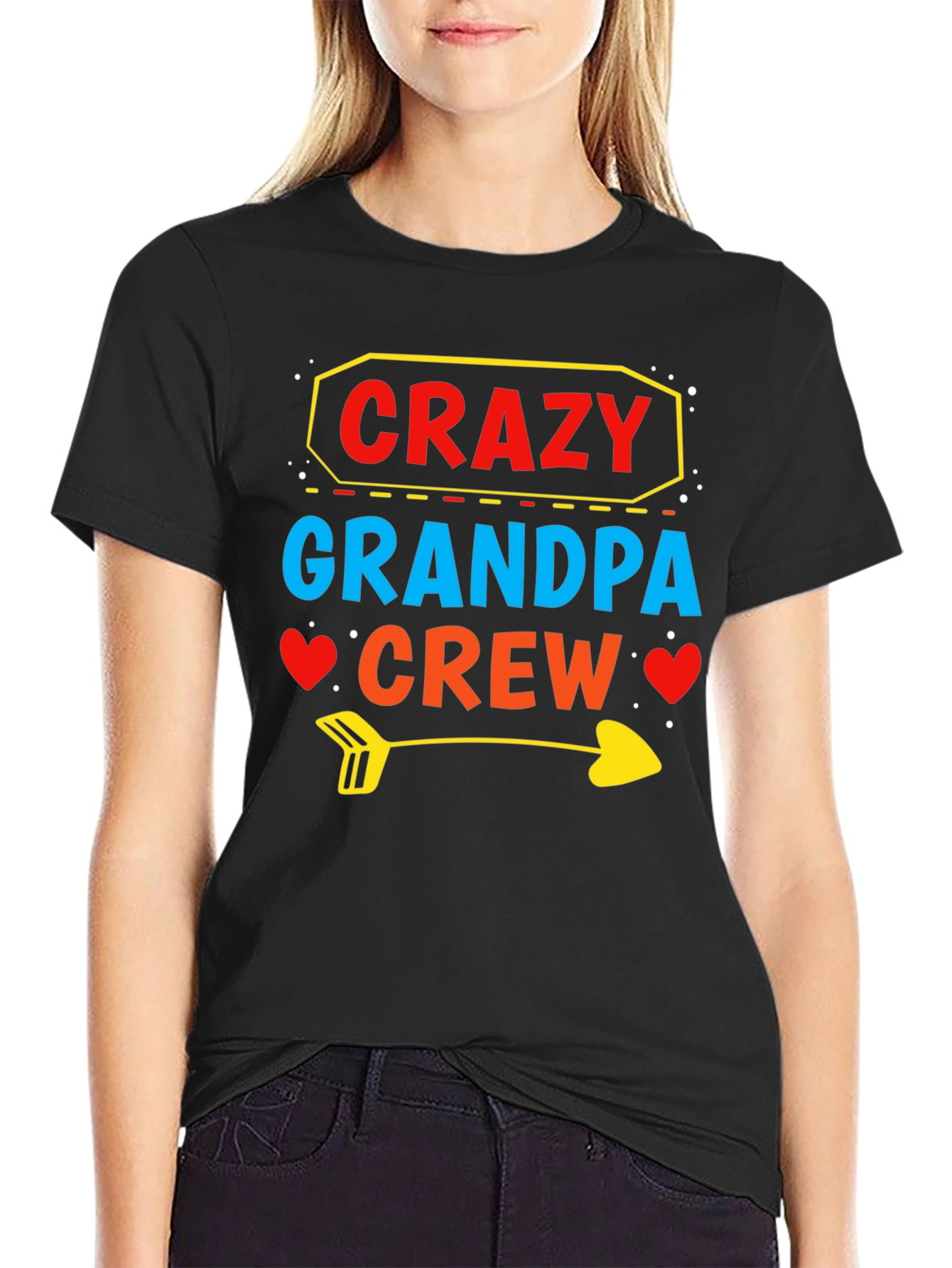 Crazy Grandpa Crew T-Shirt Funny Grandpa Tee