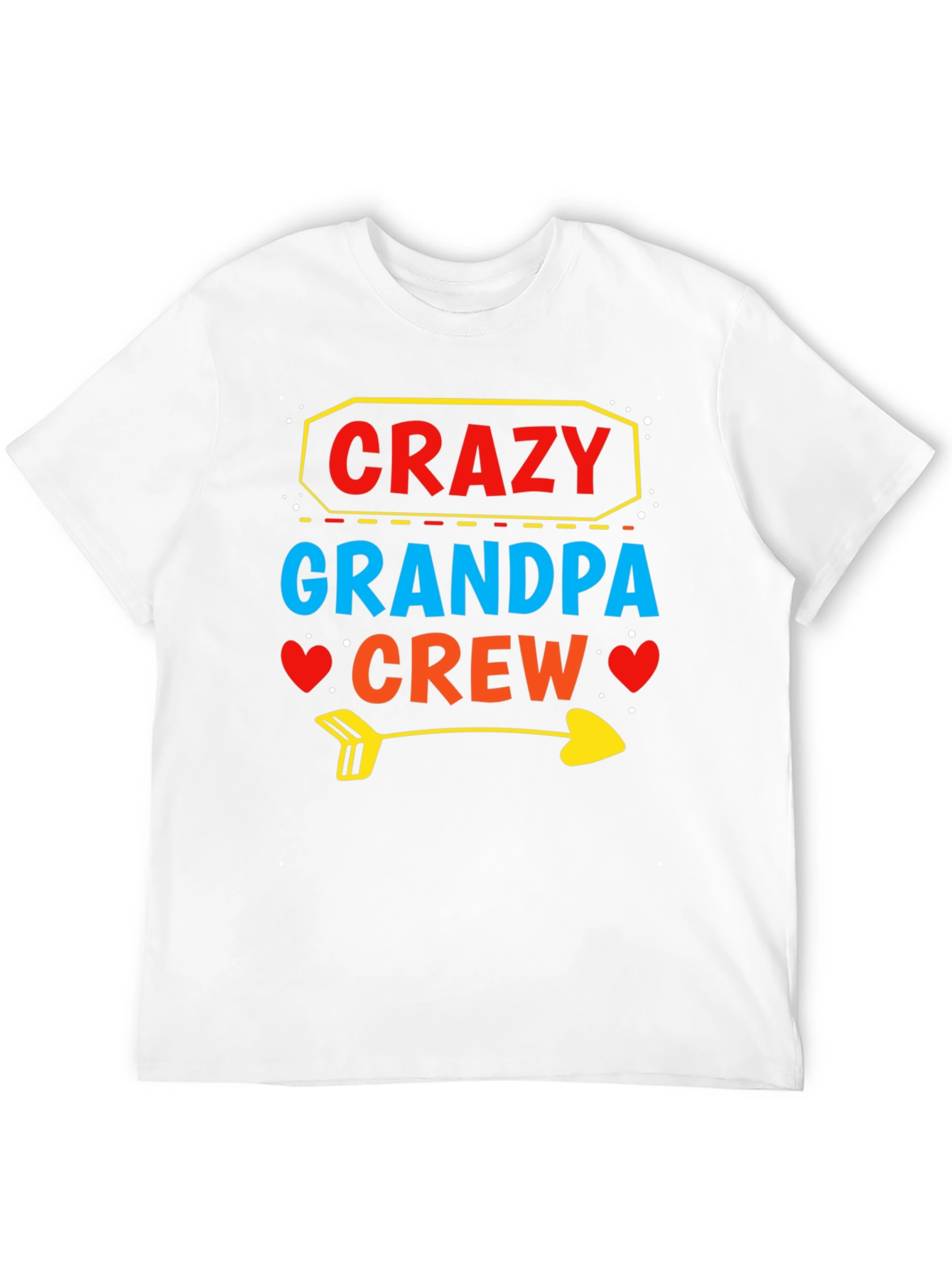 Crazy Grandpa Crew T-Shirt Funny Grandpa Tee