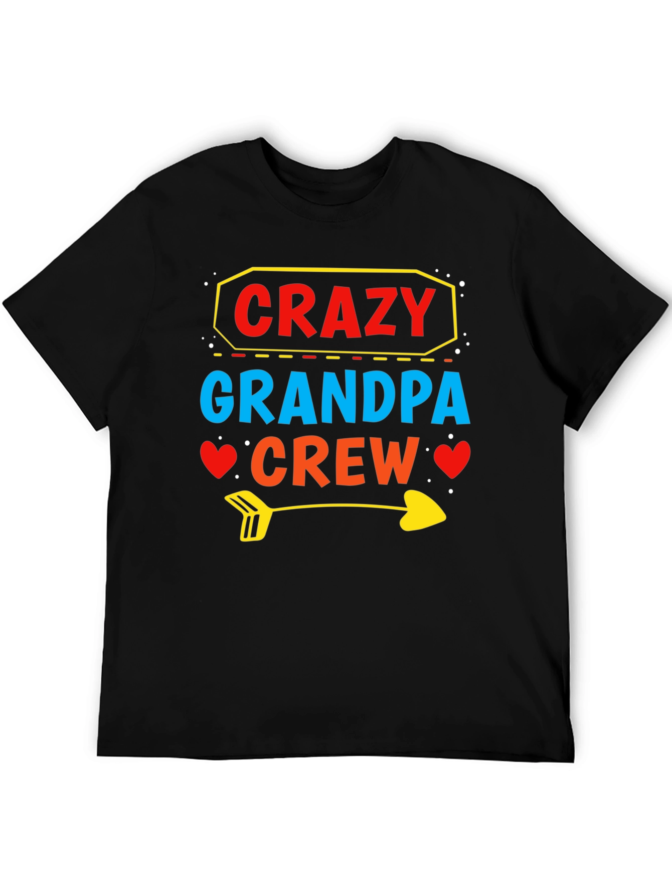 Crazy Grandpa Crew T-Shirt Funny Grandpa Tee