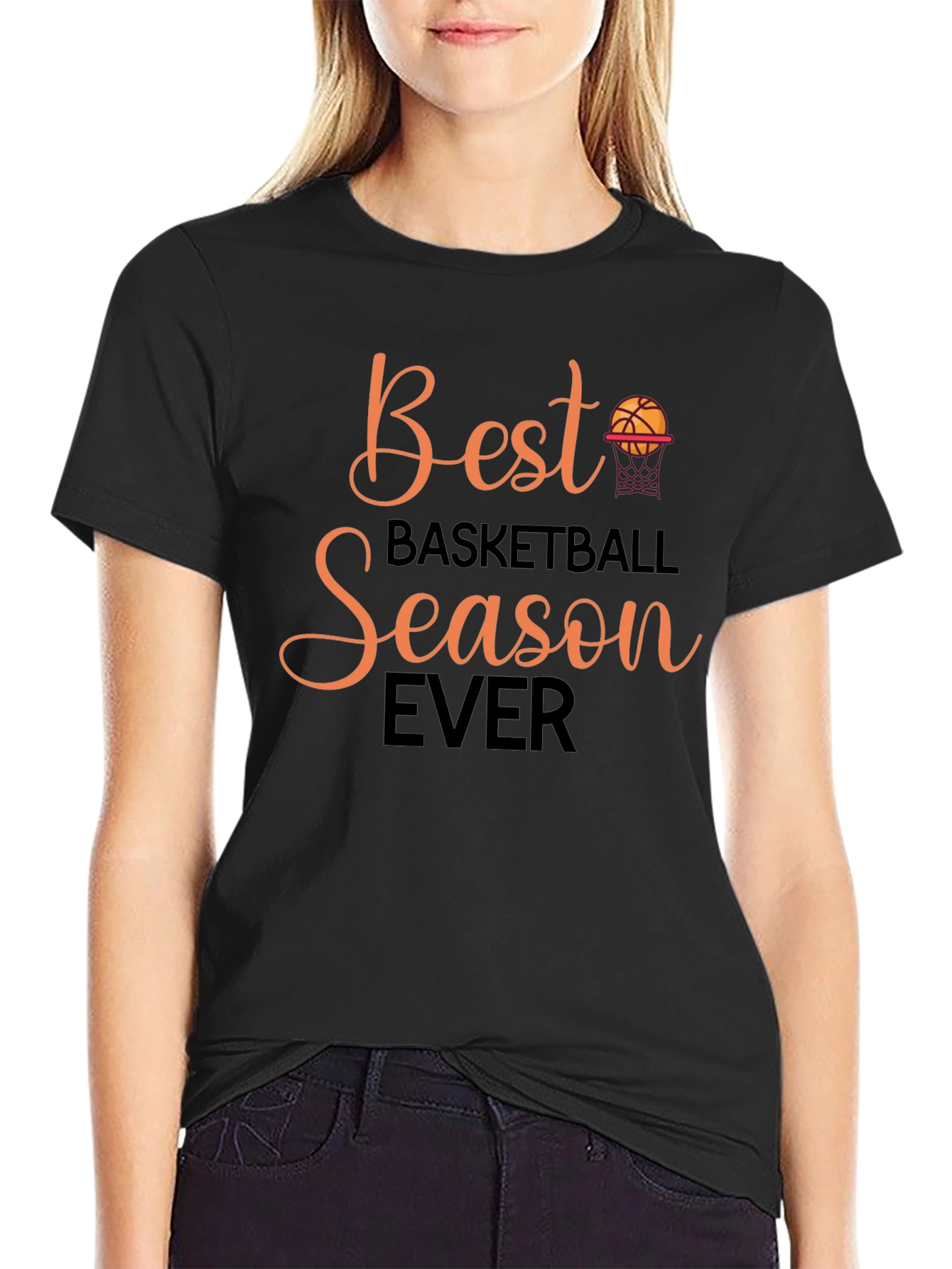 Best Basketball Season Ever Black Graphic Tee