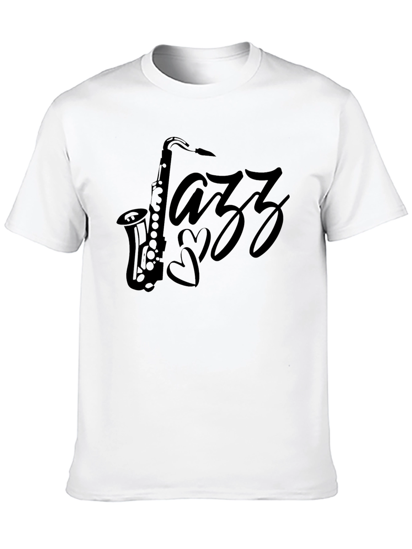 Jazz Music Saxophone T-Shirt - Mens Black Tee