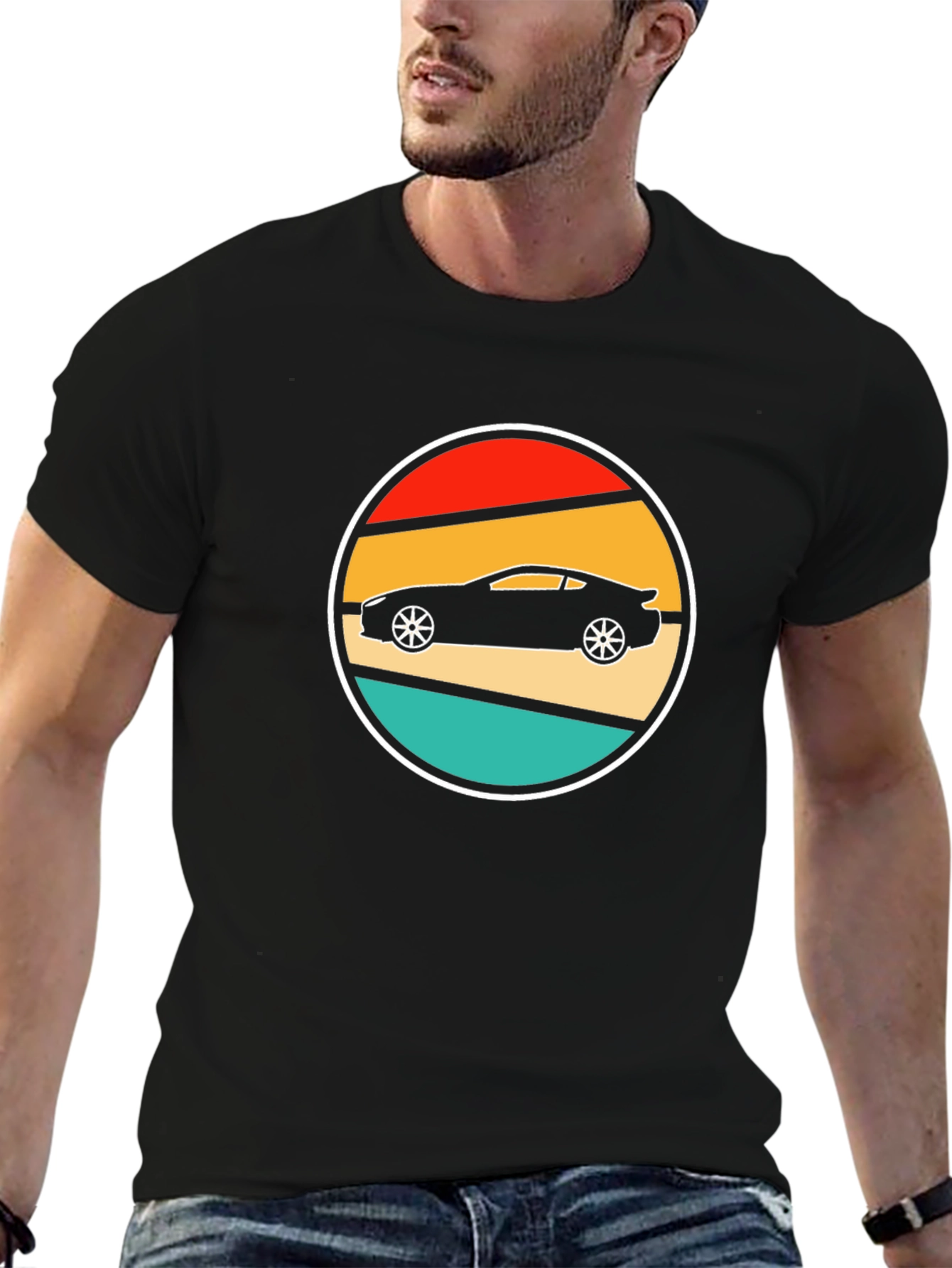 Retro Car Graphic Tee - Classic Style