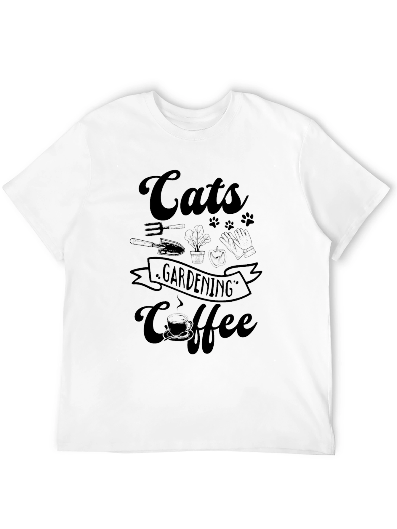Cats Gardening Coffee T-Shirt