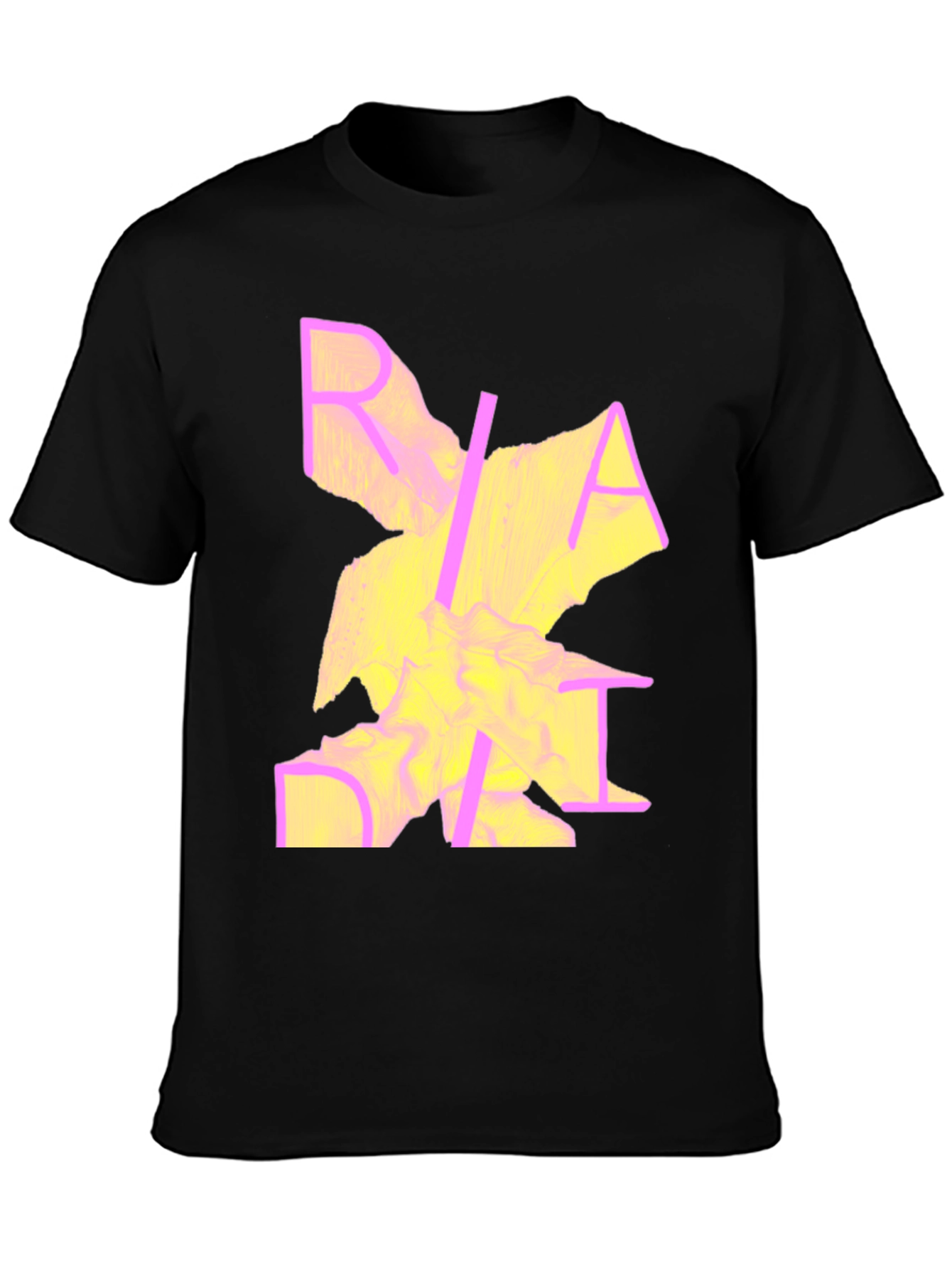 Abstract Graphic Print Crew Neck Tee
