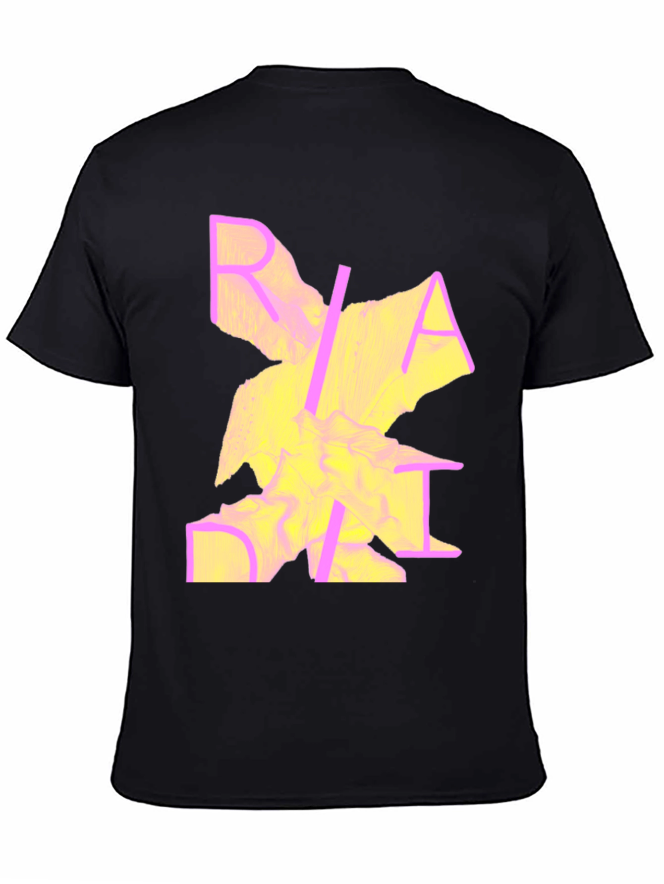 Abstract Graphic Print Crew Neck Tee