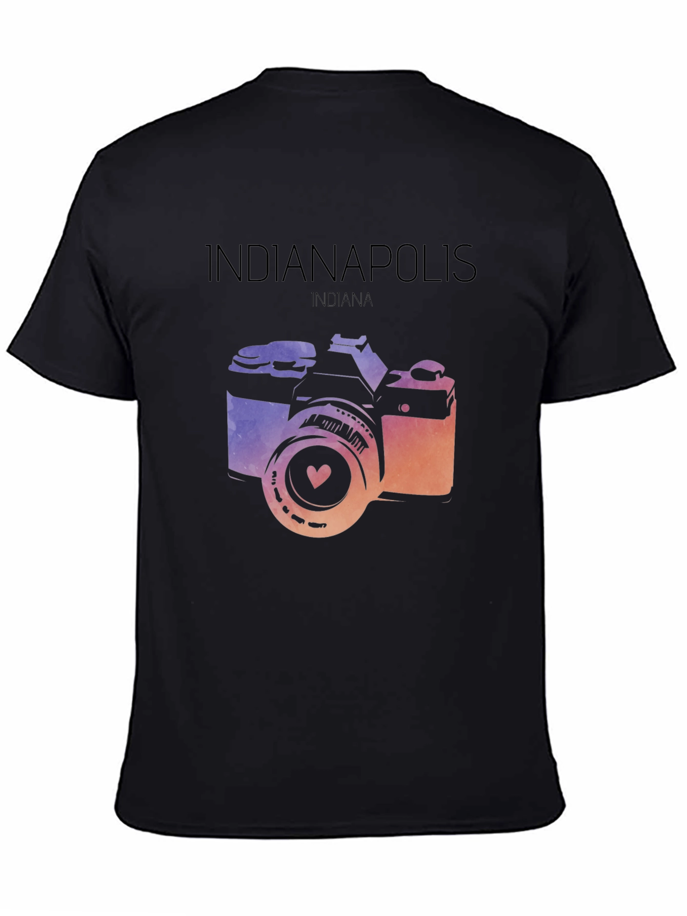 Indianapolis Indiana Camera Graphic T-Shirt