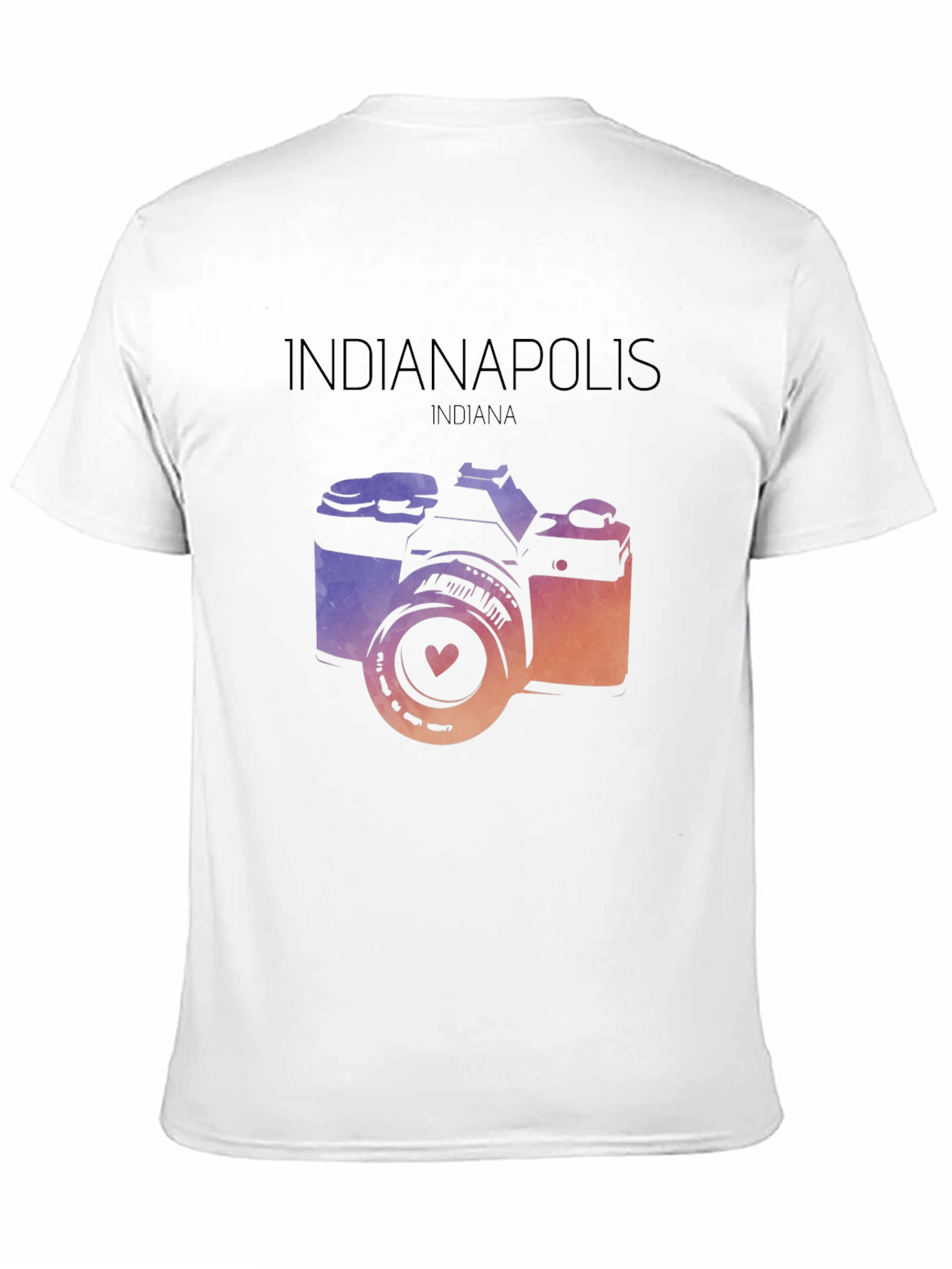 Indianapolis Indiana Camera Graphic T-Shirt
