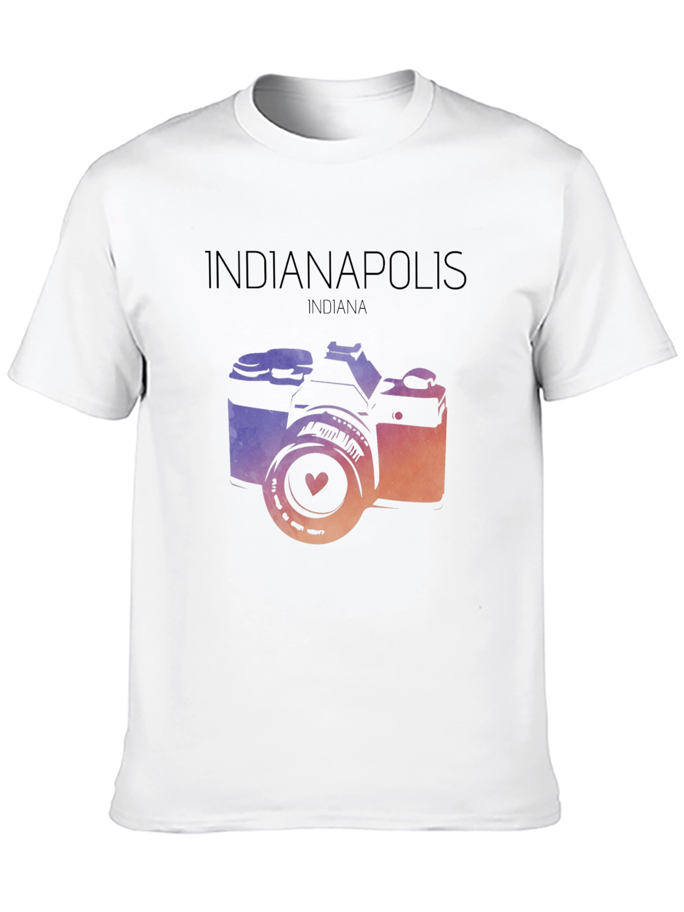 Indianapolis Indiana Camera Graphic T-Shirt