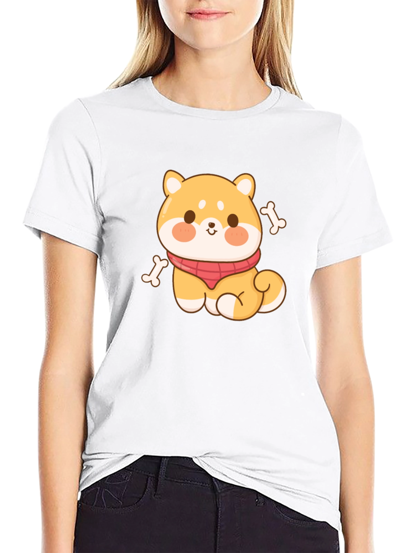 Cute Shiba Inu T-Shirt - Kawaii Dog Design
