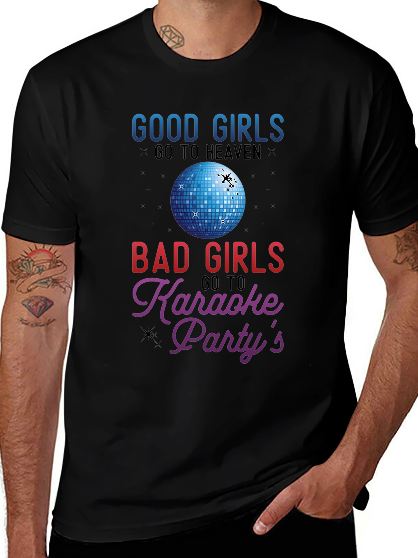 Good Girls Heaven Bad Girls Karaoke T-Shirt