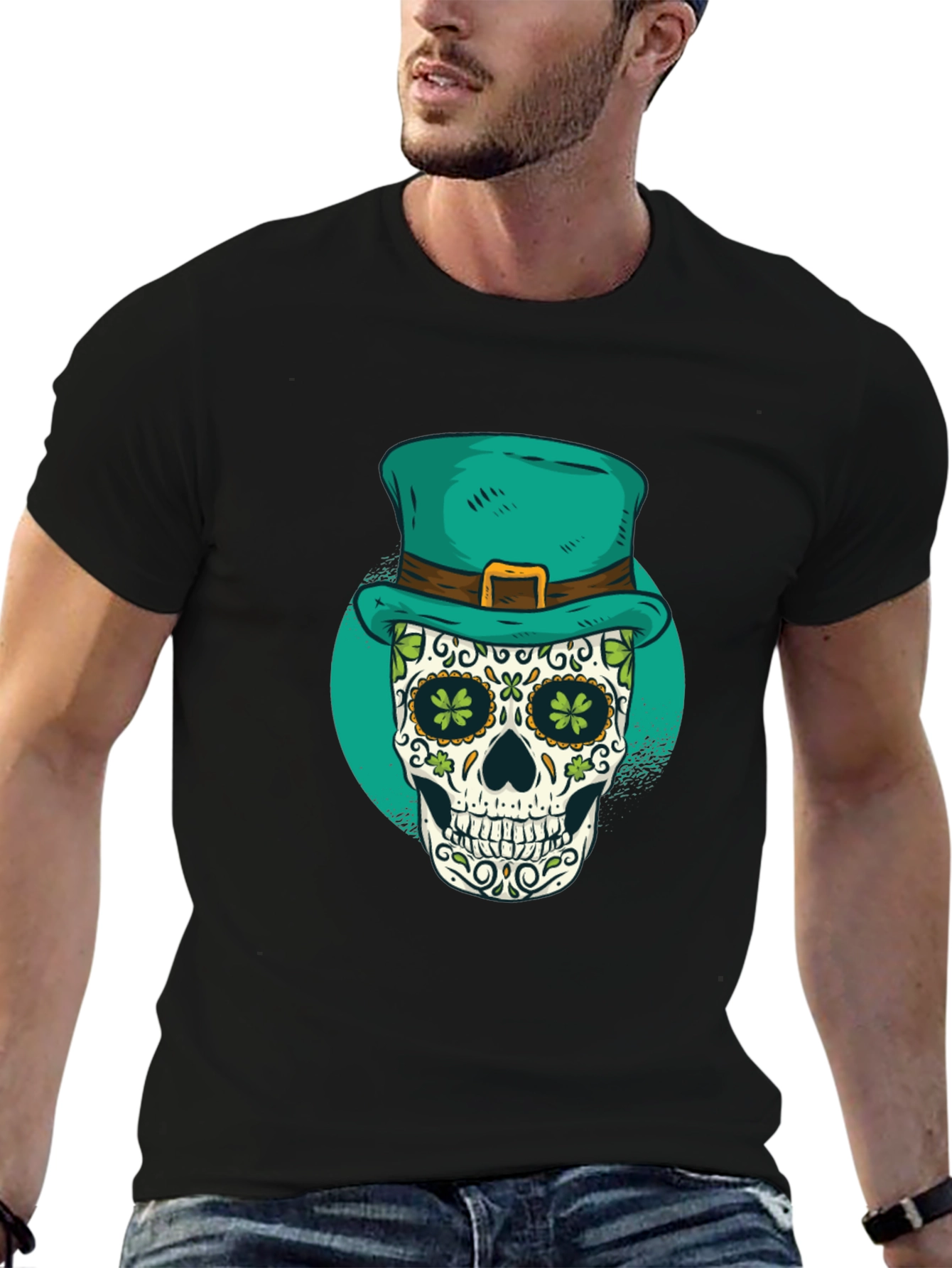 St Patricks Day Skull T-Shirt