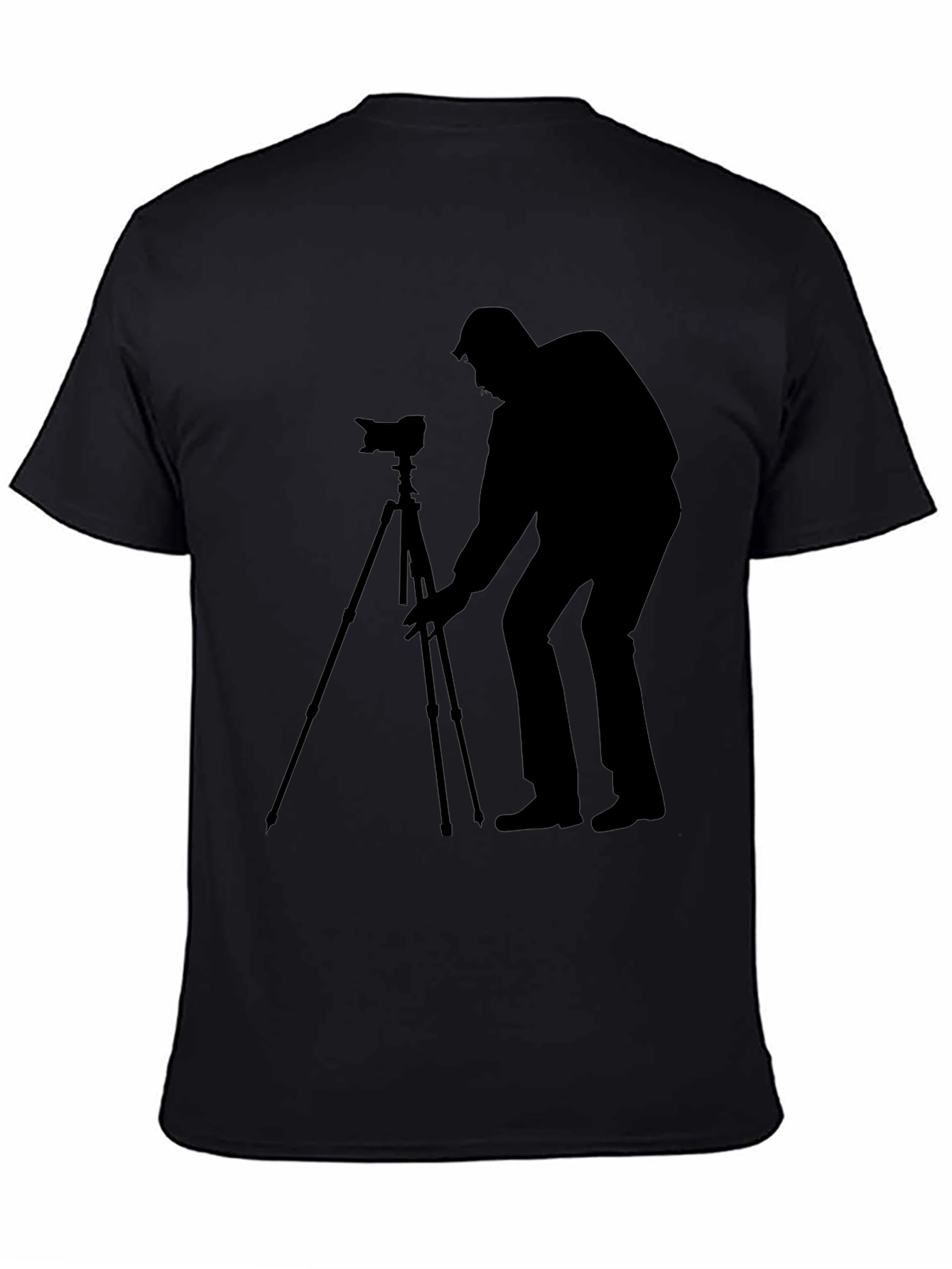 Photographer Silhouette Black T-Shirt