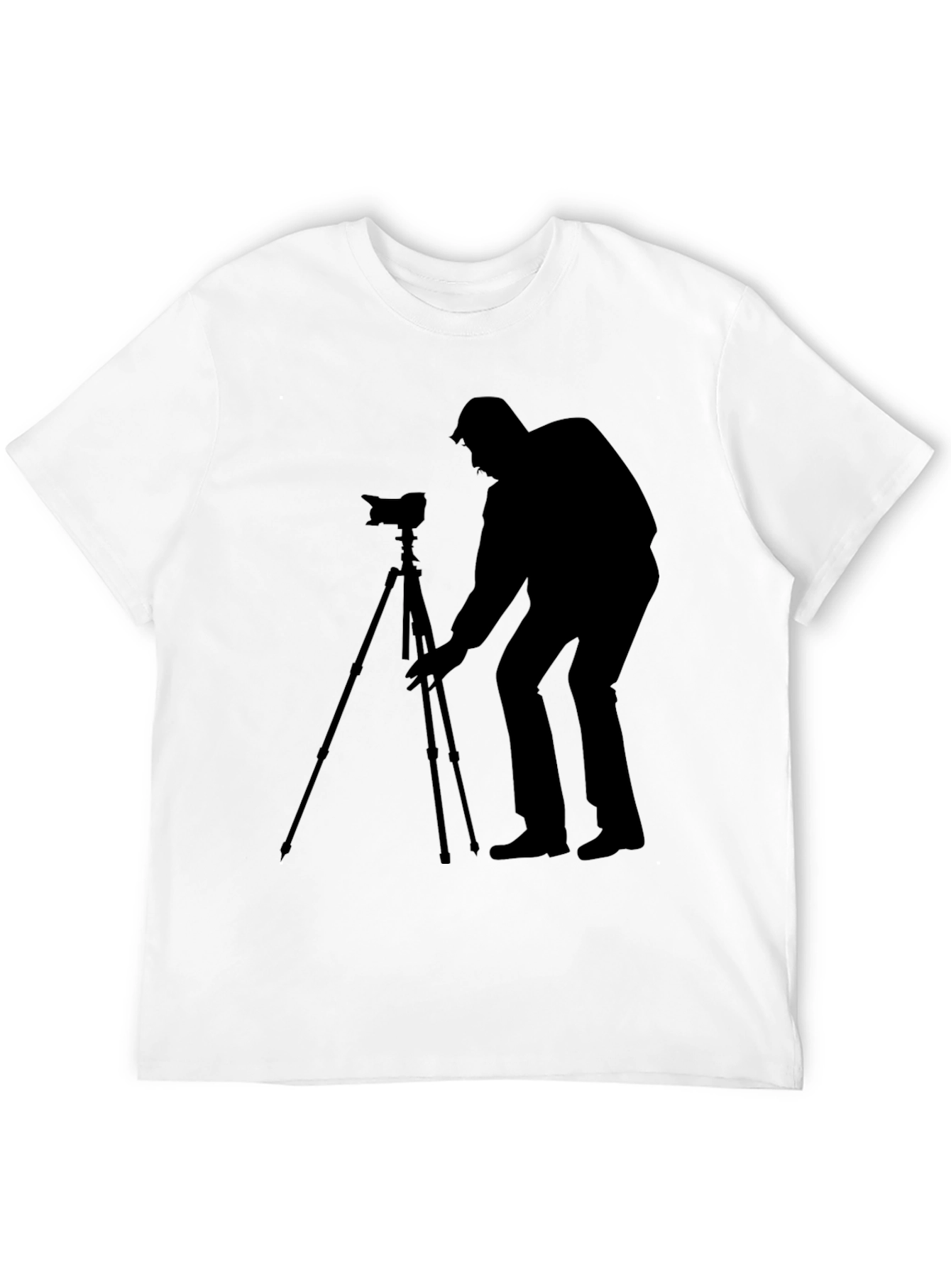Photographer Silhouette Black T-Shirt
