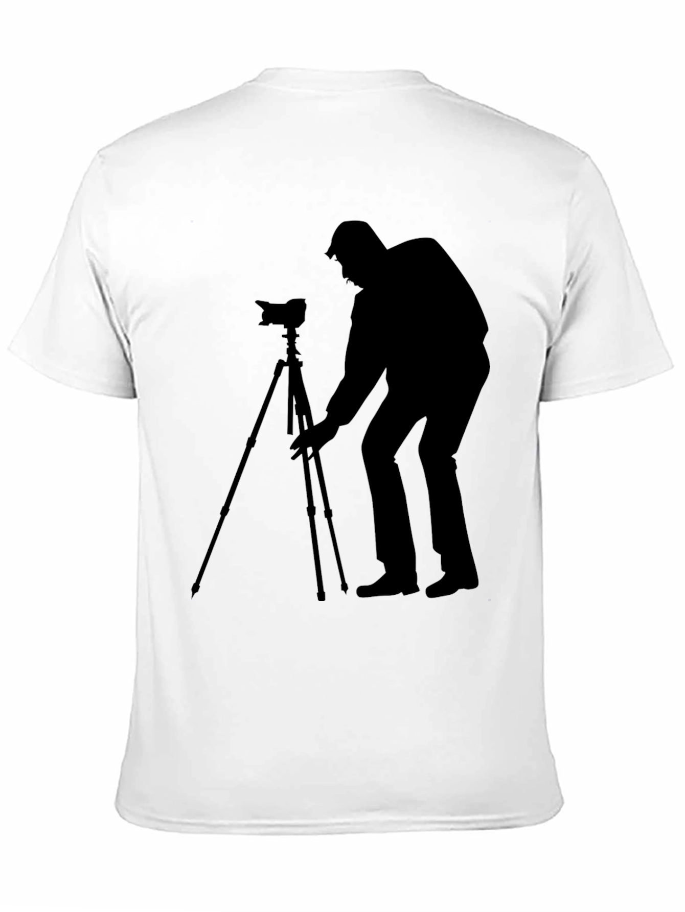 Photographer Silhouette Black T-Shirt