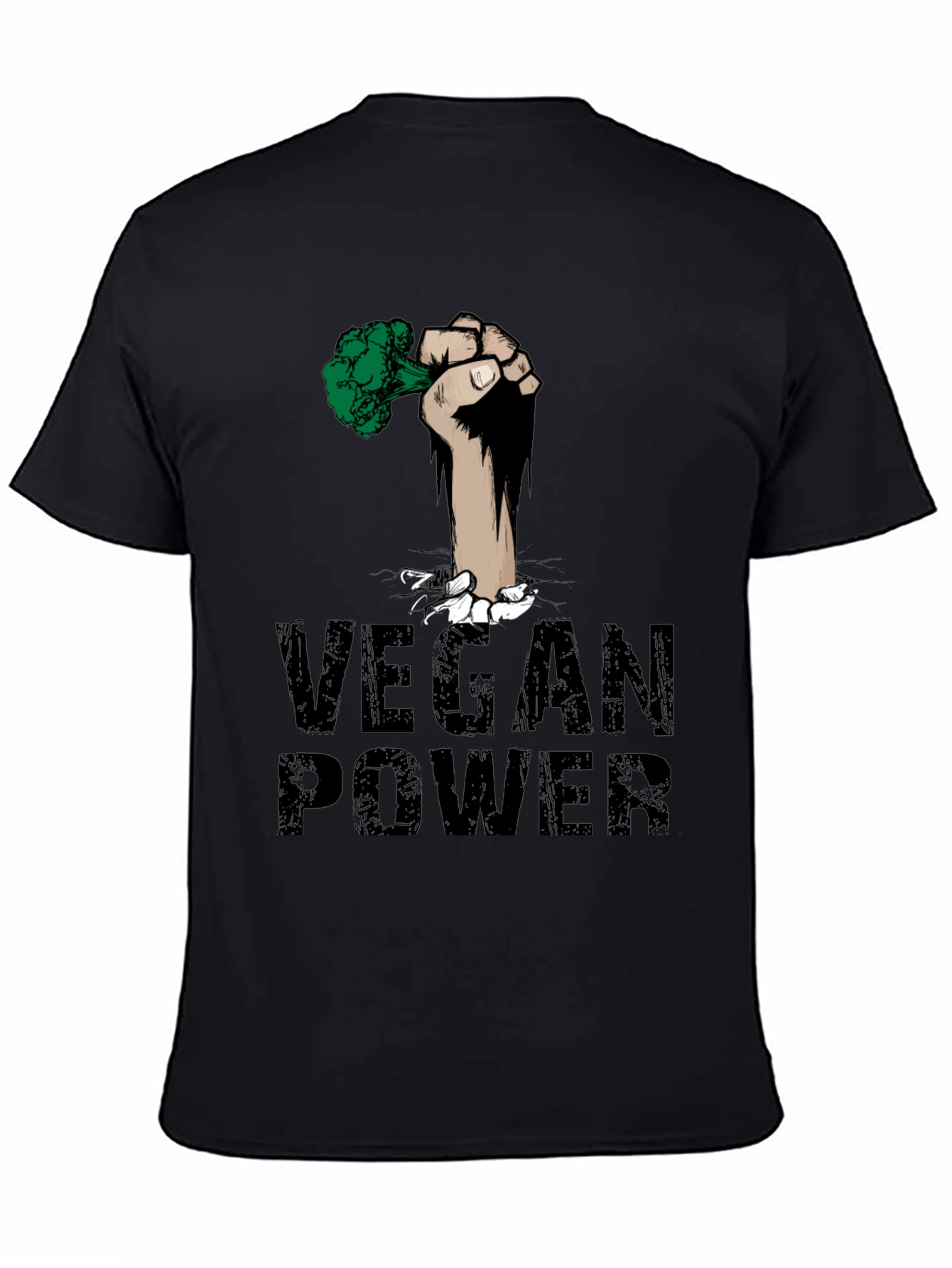 Vegan Power Fist T-Shirt - Broccoli Strength