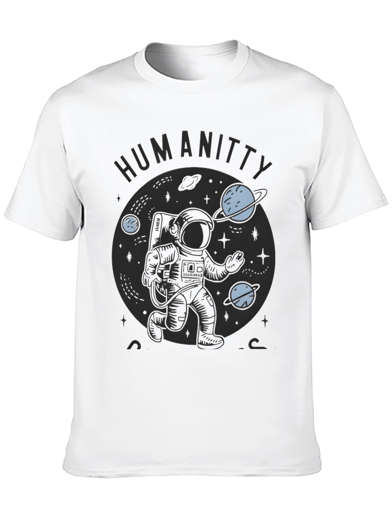 Astronaut in Space Graphic Tee