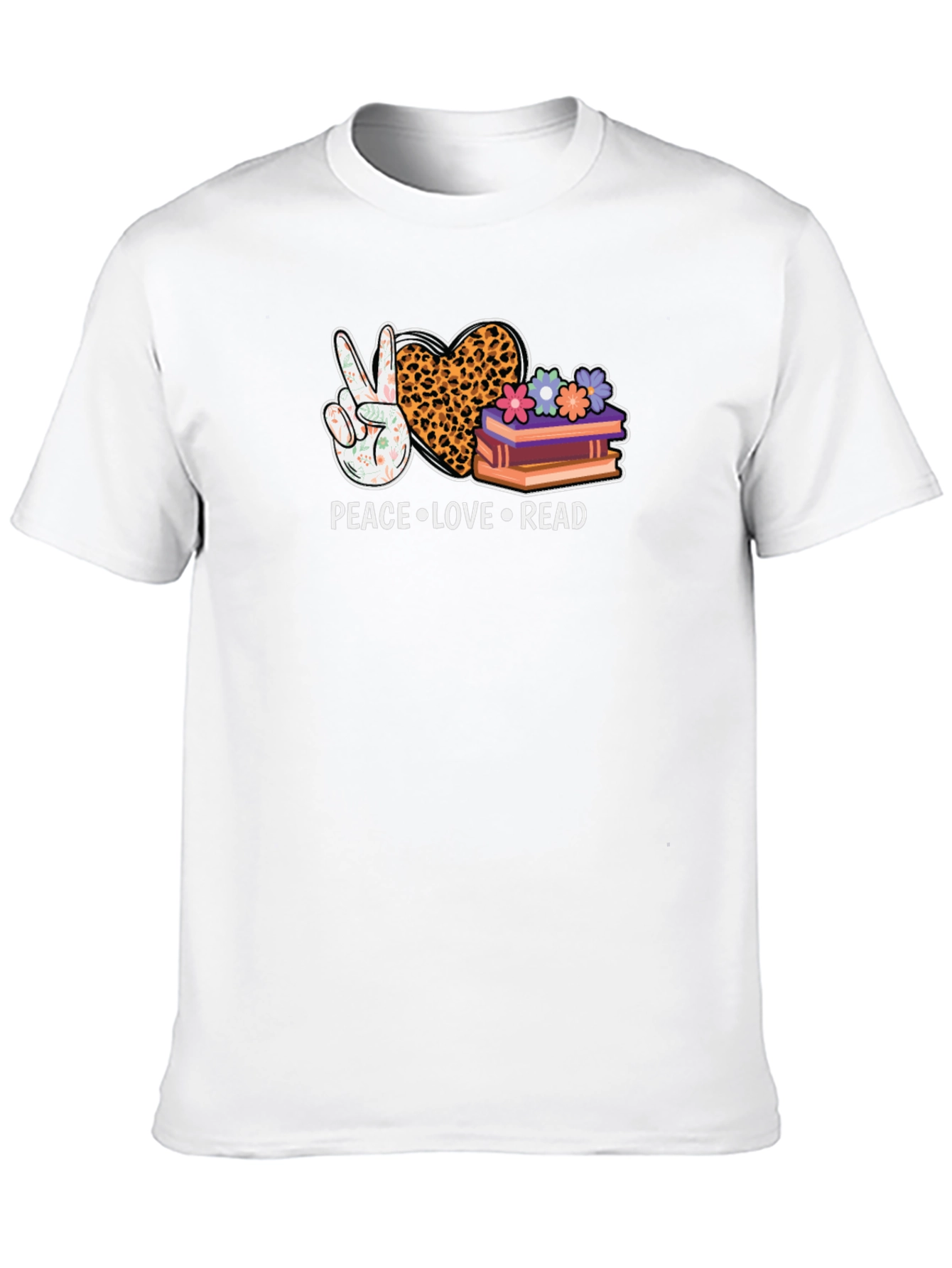 Peace Love Read Graphic Tee