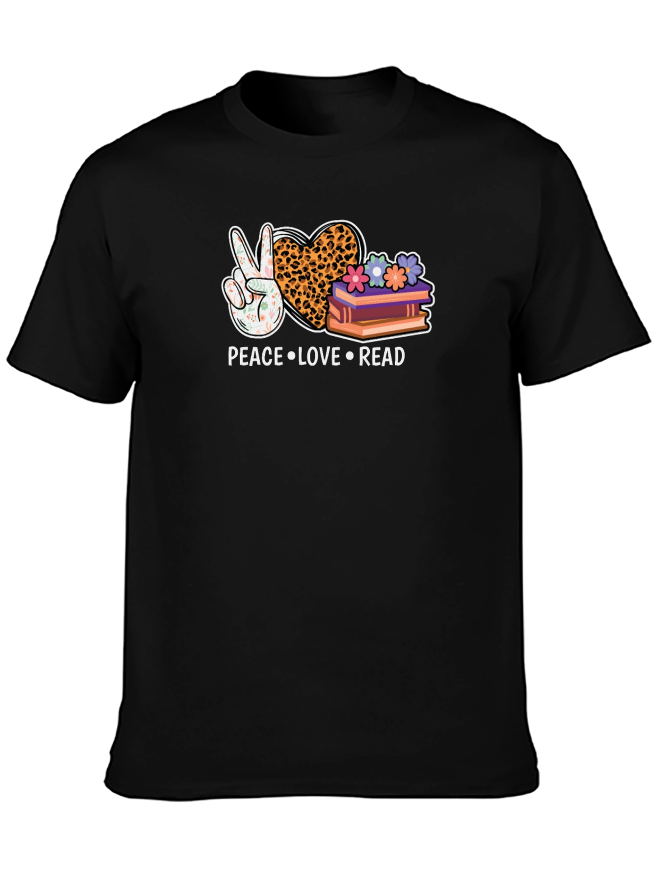 Peace Love Read Graphic Tee