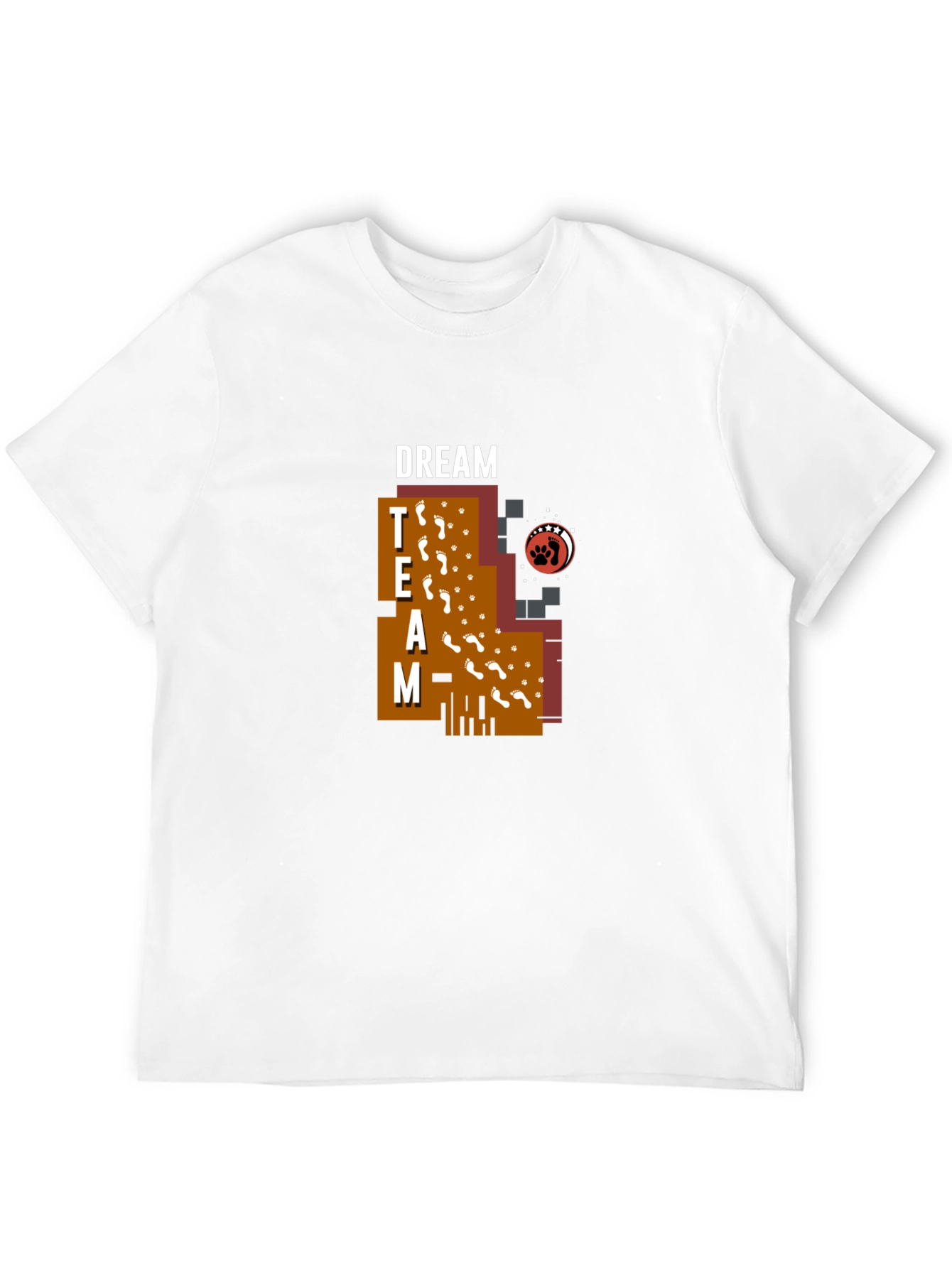 Dream Team Graphic Print Black T-Shirt