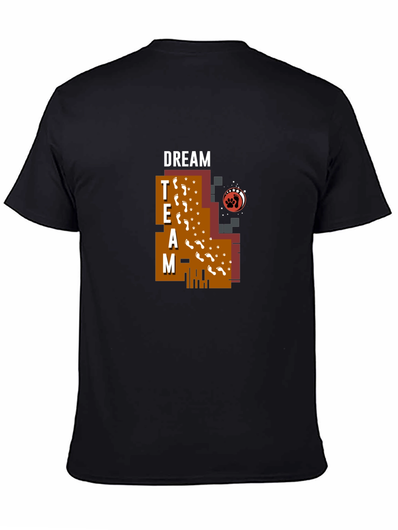 Dream Team Graphic Print Black T-Shirt