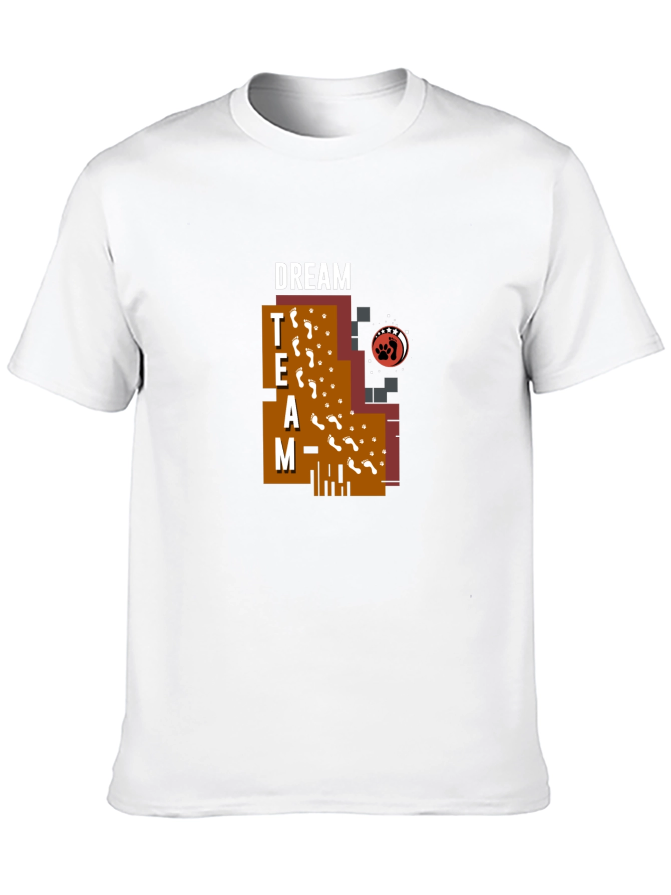 Dream Team Graphic Print Black T-Shirt