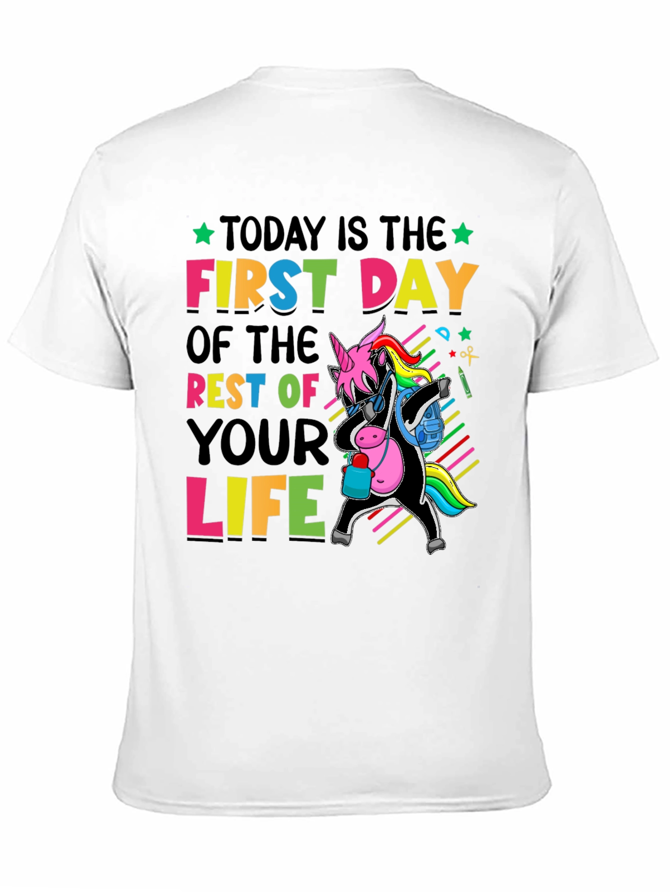 First Day of Life Unicorn T-Shirt