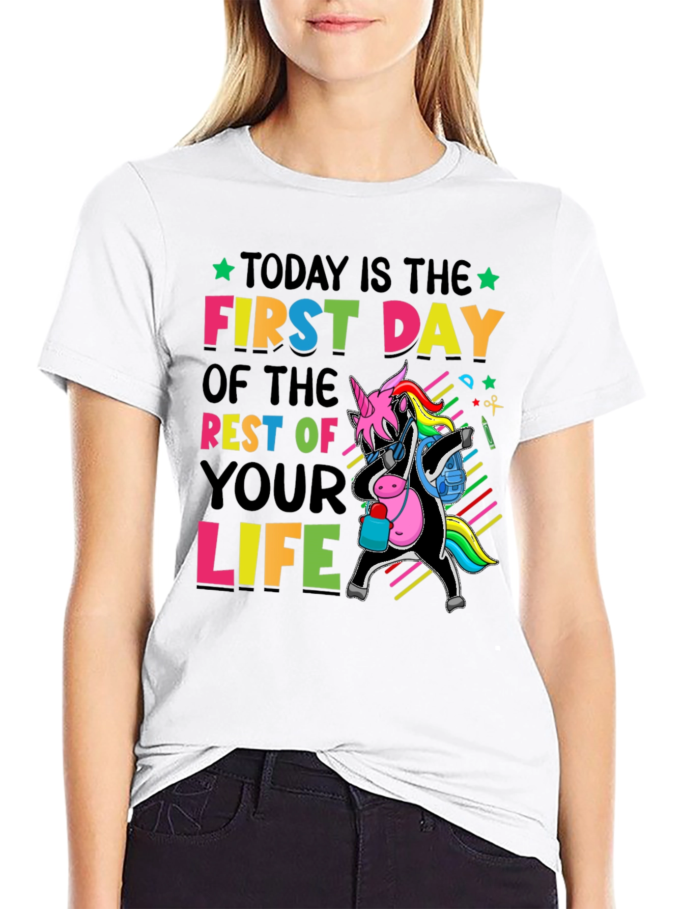 First Day of Life Unicorn T-Shirt