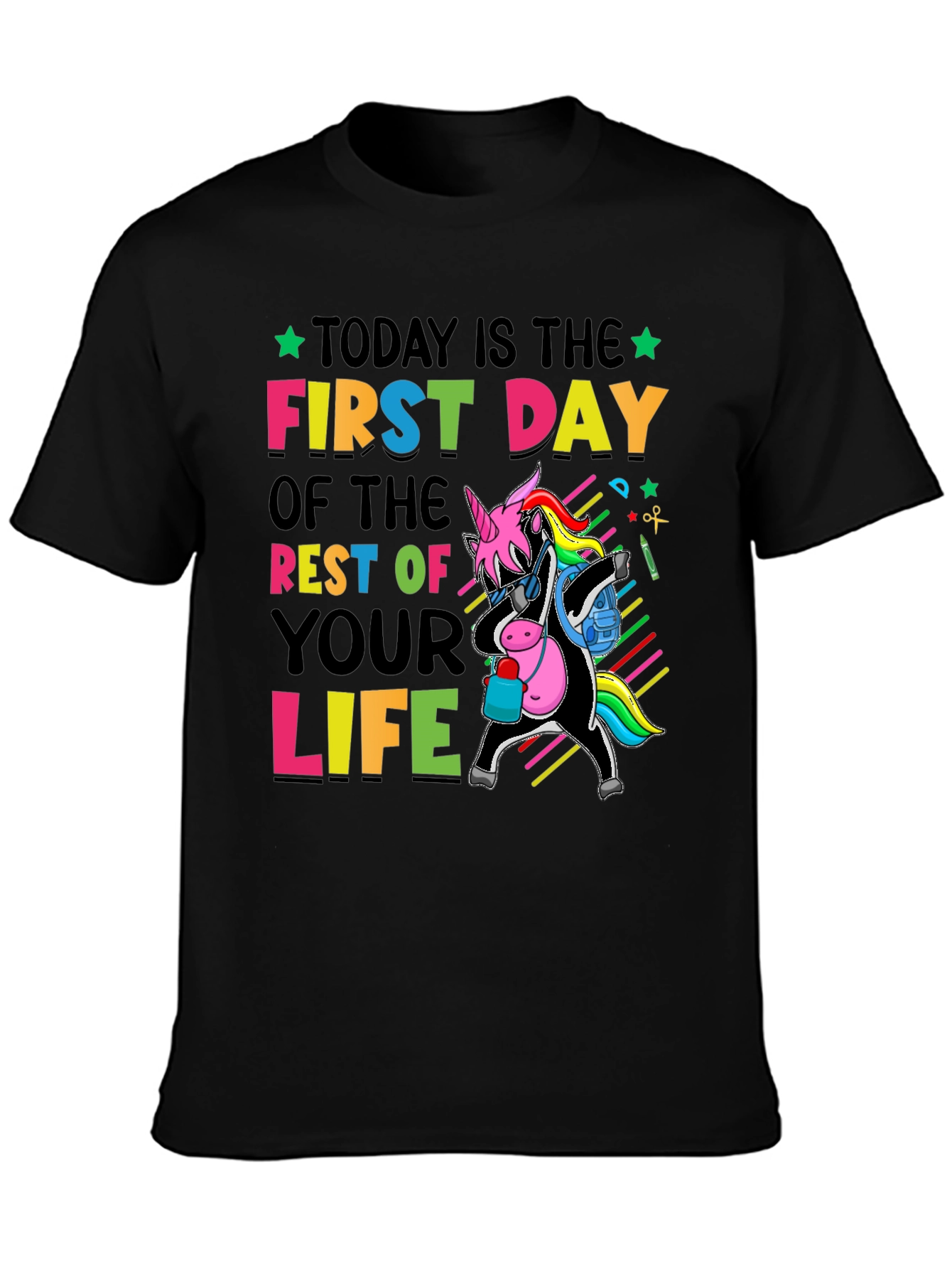 First Day of Life Unicorn T-Shirt