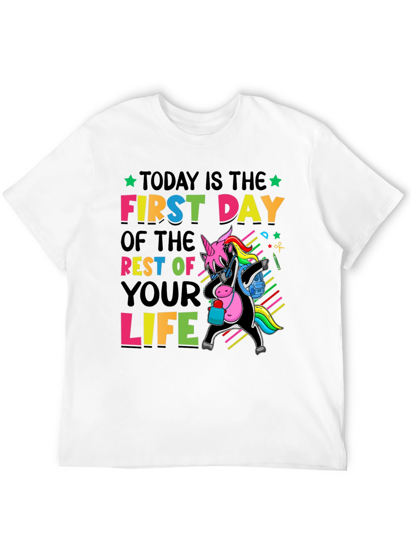 First Day of Life Unicorn T-Shirt