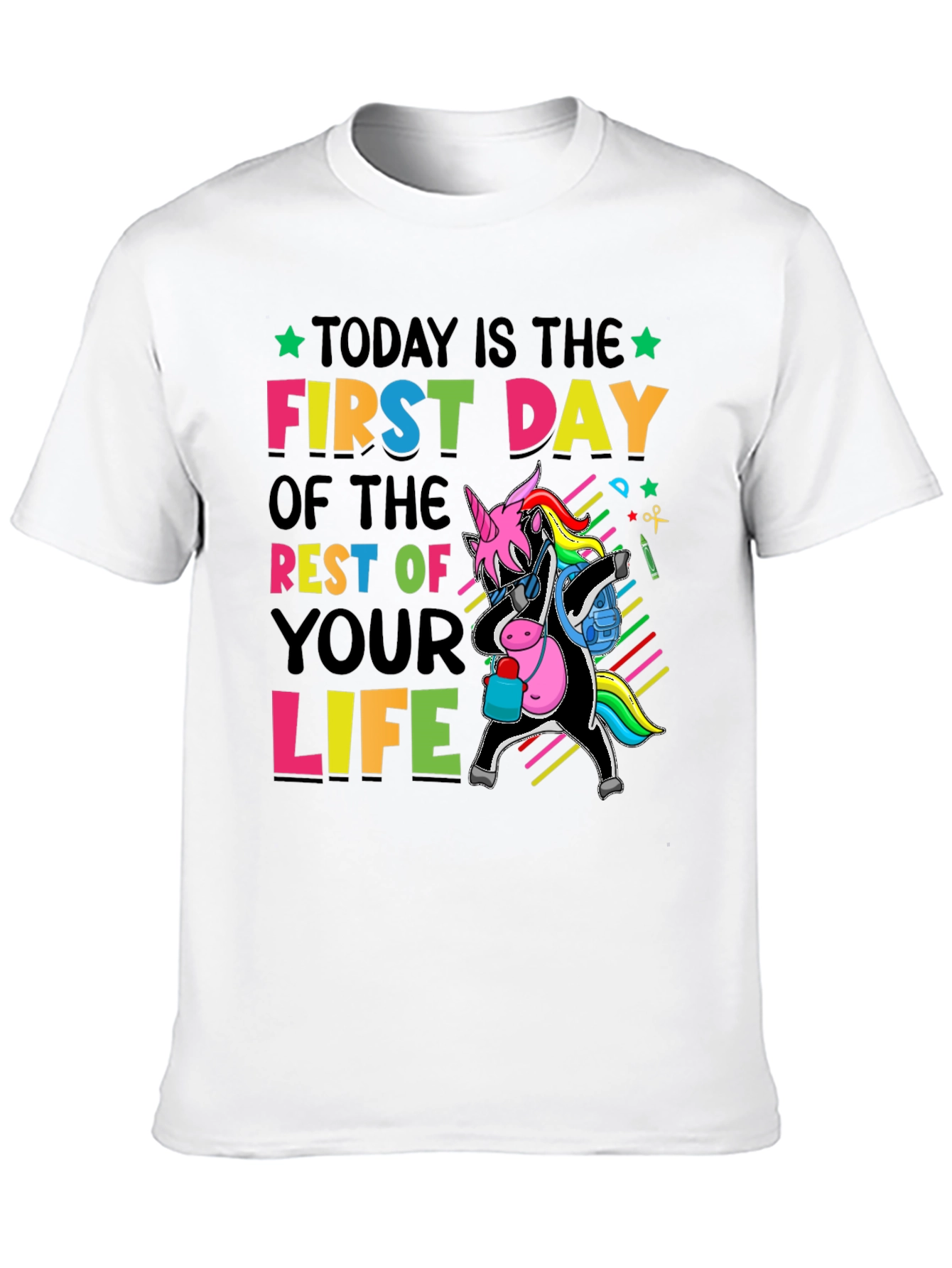 First Day of Life Unicorn T-Shirt
