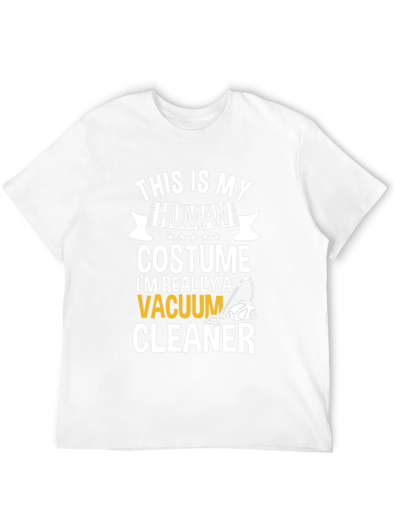 Human Costume Vacuum Cleaner T-Shirt Novelty Tee