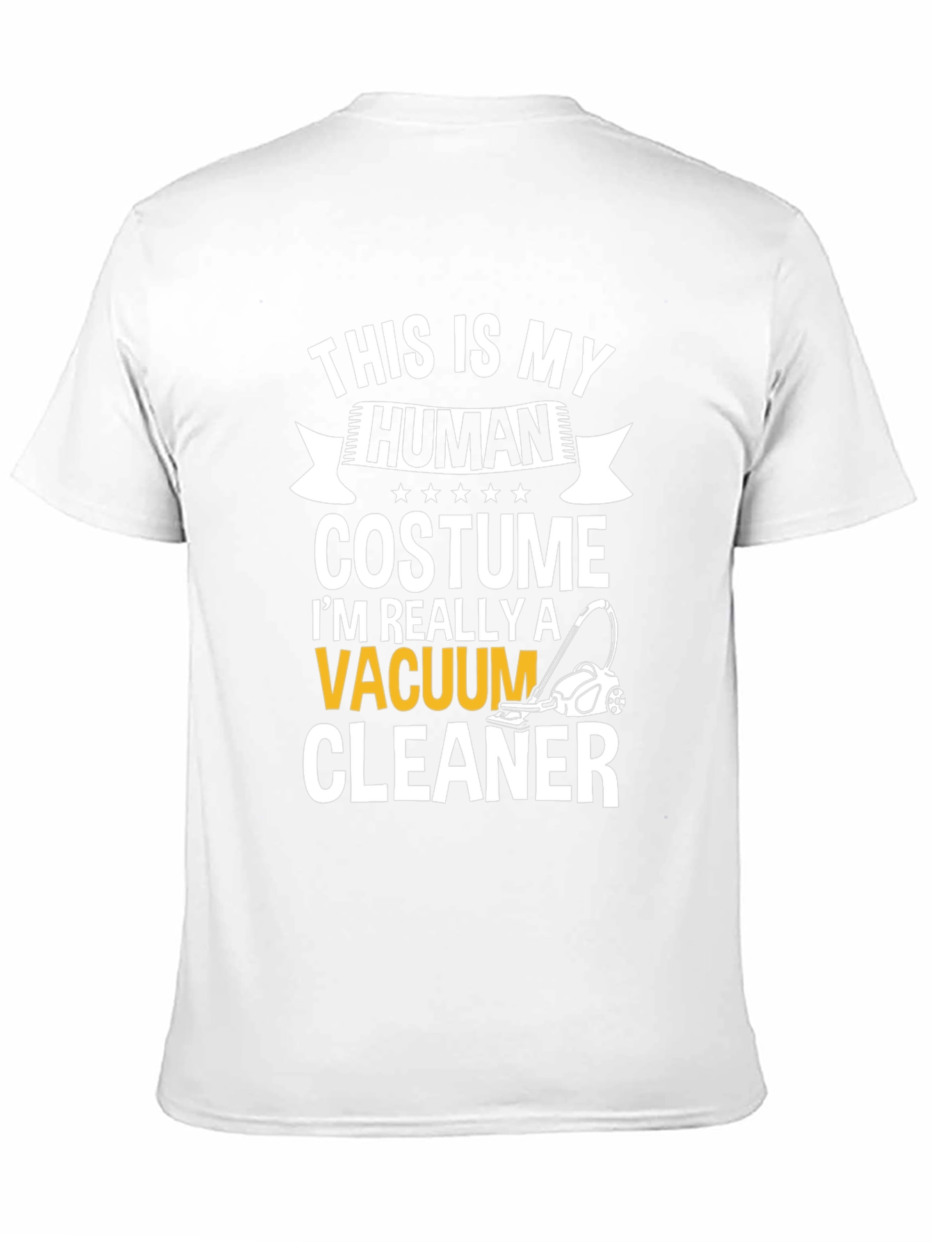 Human Costume Vacuum Cleaner T-Shirt Novelty Tee