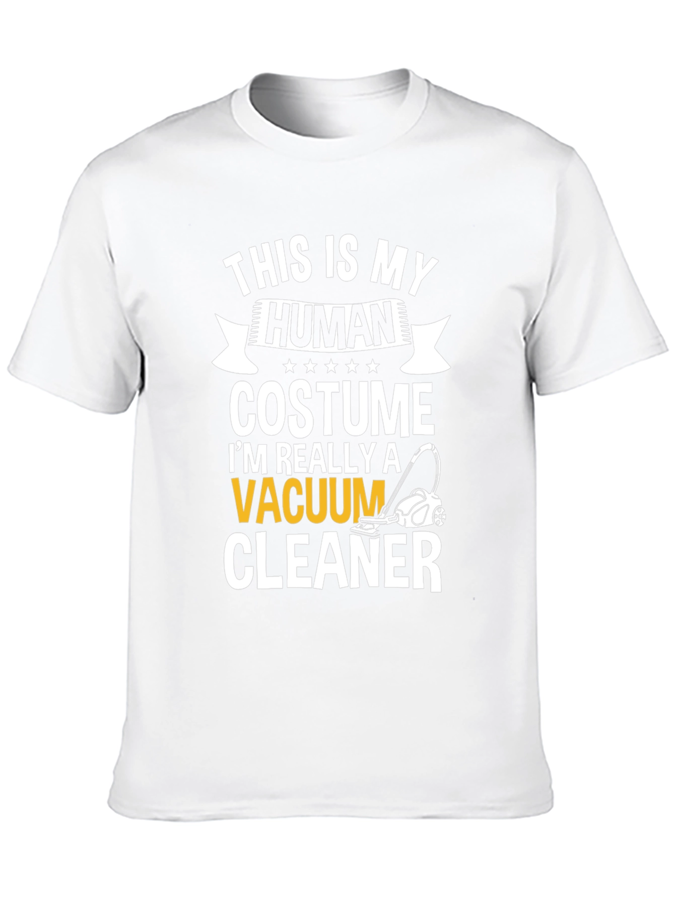 Human Costume Vacuum Cleaner T-Shirt Novelty Tee