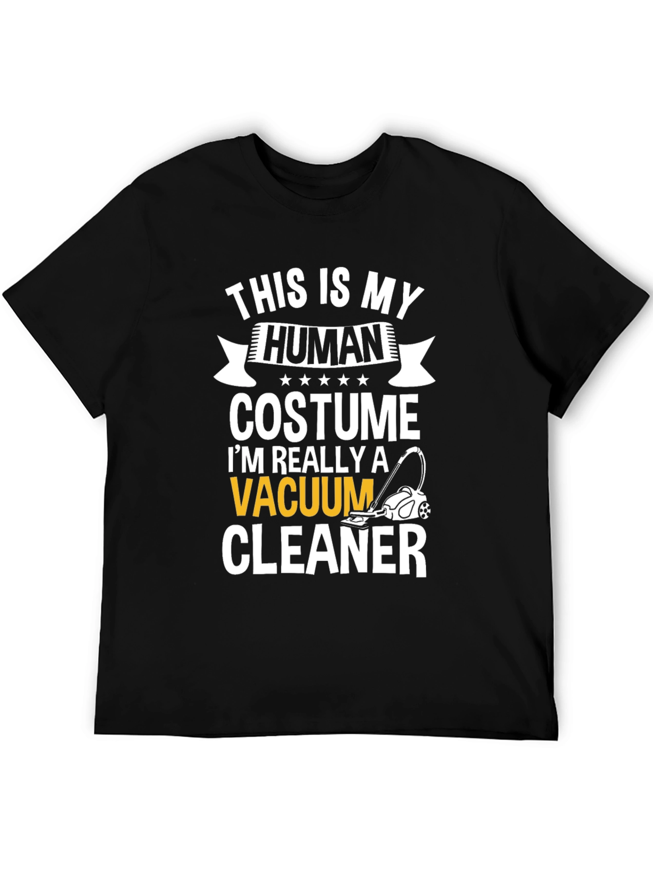 Human Costume Vacuum Cleaner T-Shirt Novelty Tee