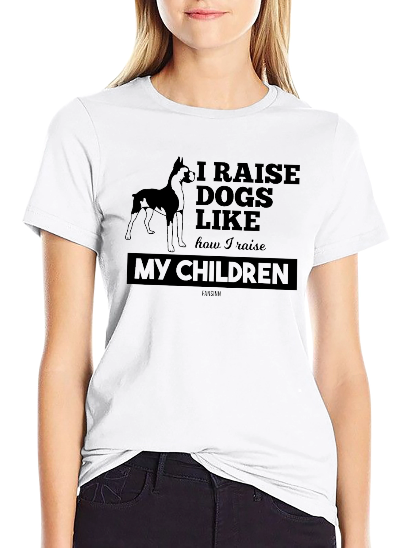I Raise Dogs Like My Children Graphic Tee