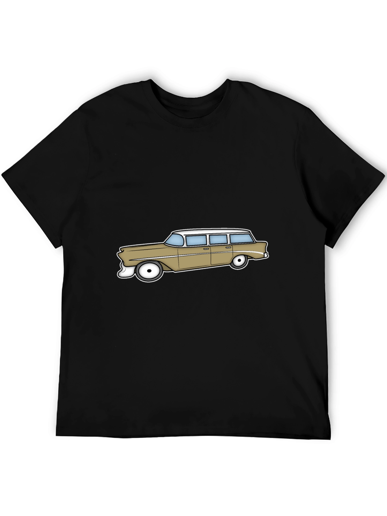 Retro Station Wagon Graphic Tee - Classic Car Style