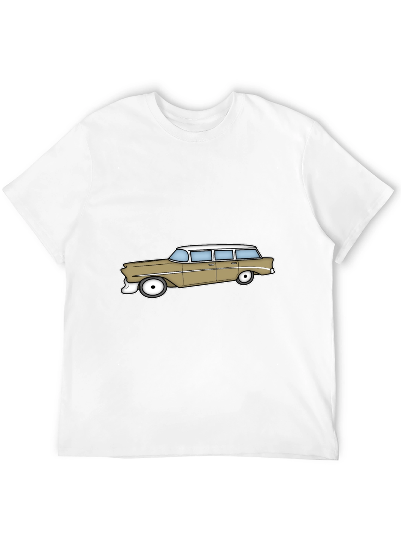 Retro Station Wagon Graphic Tee - Classic Car Style