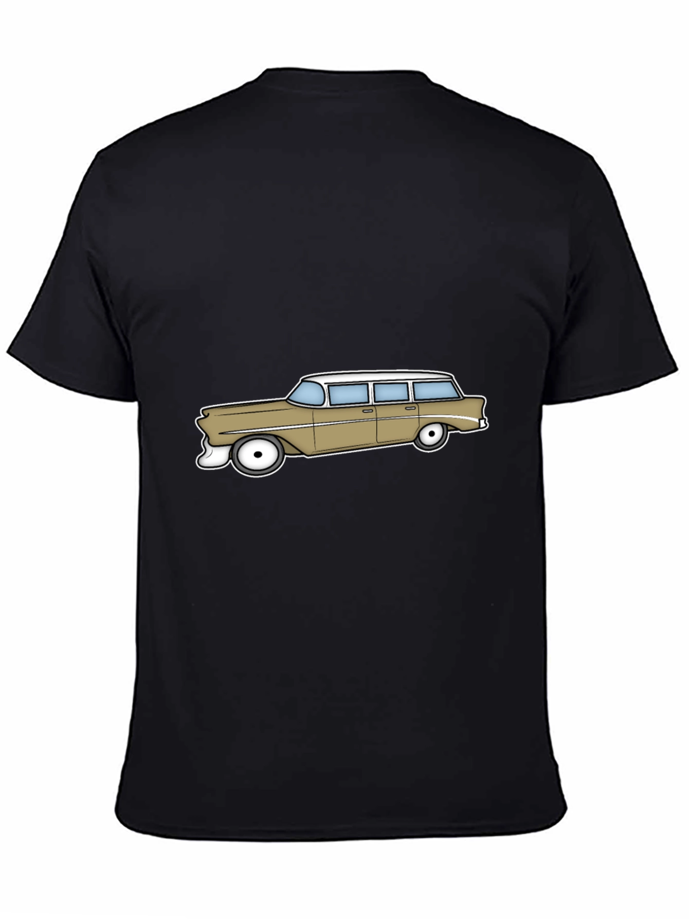 Retro Station Wagon Graphic Tee - Classic Car Style