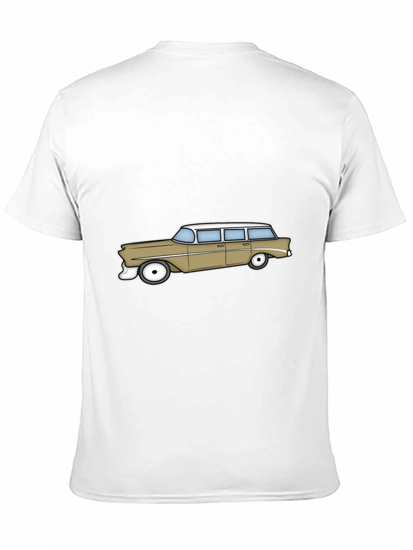 Retro Station Wagon Graphic Tee - Classic Car Style