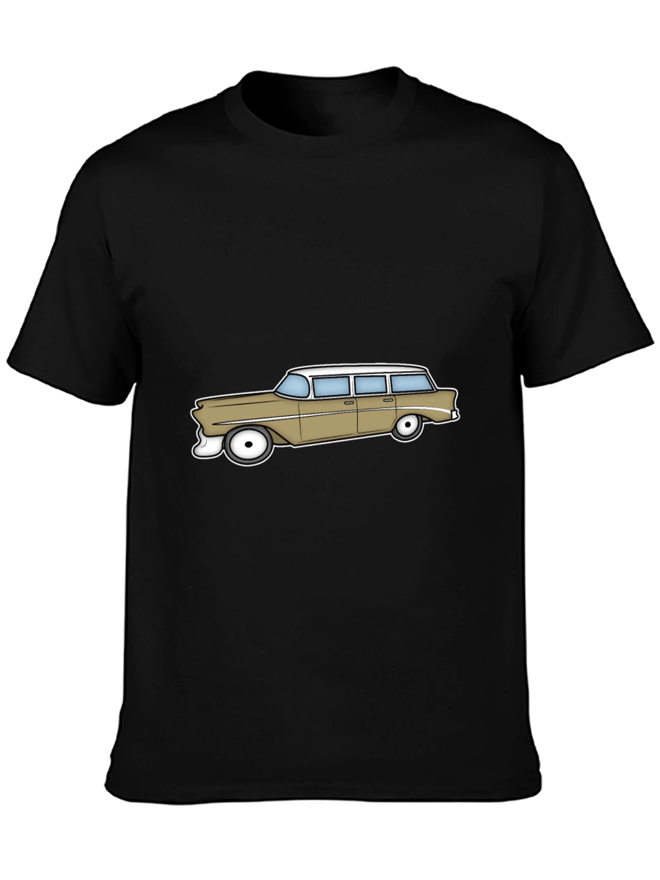 Retro Station Wagon Graphic Tee - Classic Car Style